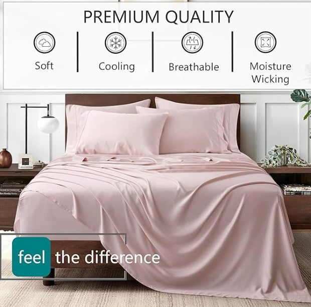 Phi Mu Luxe Edition 100% Bamboo Bedding with 400 Thread Count